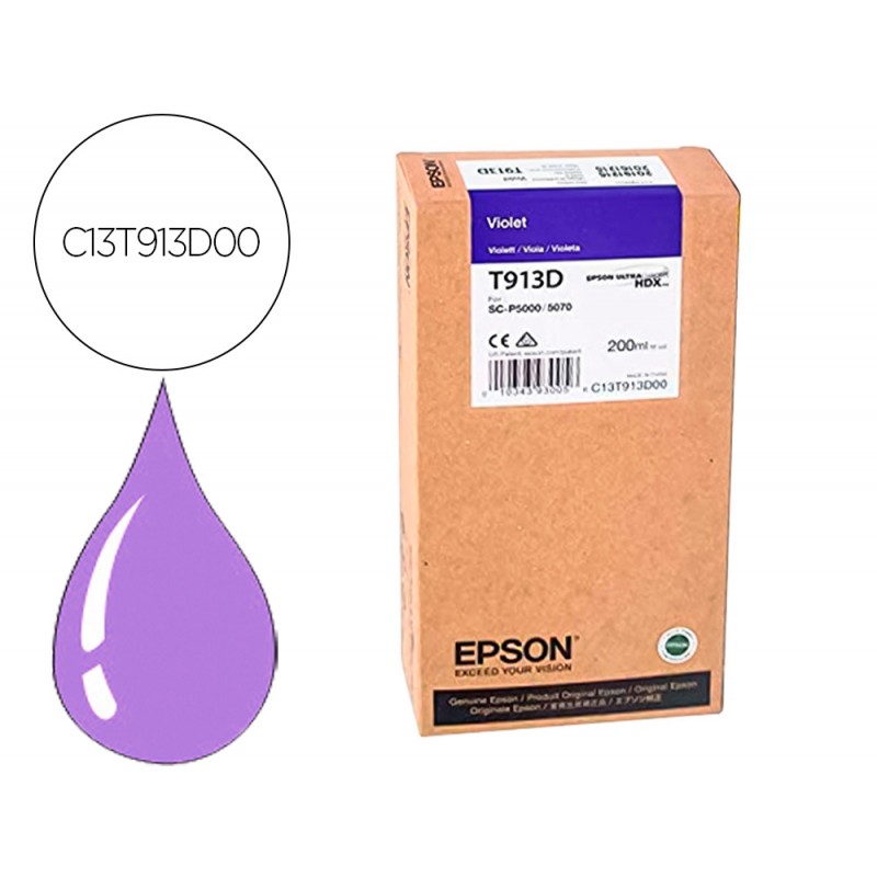 Tinteiro epson t913d violet...