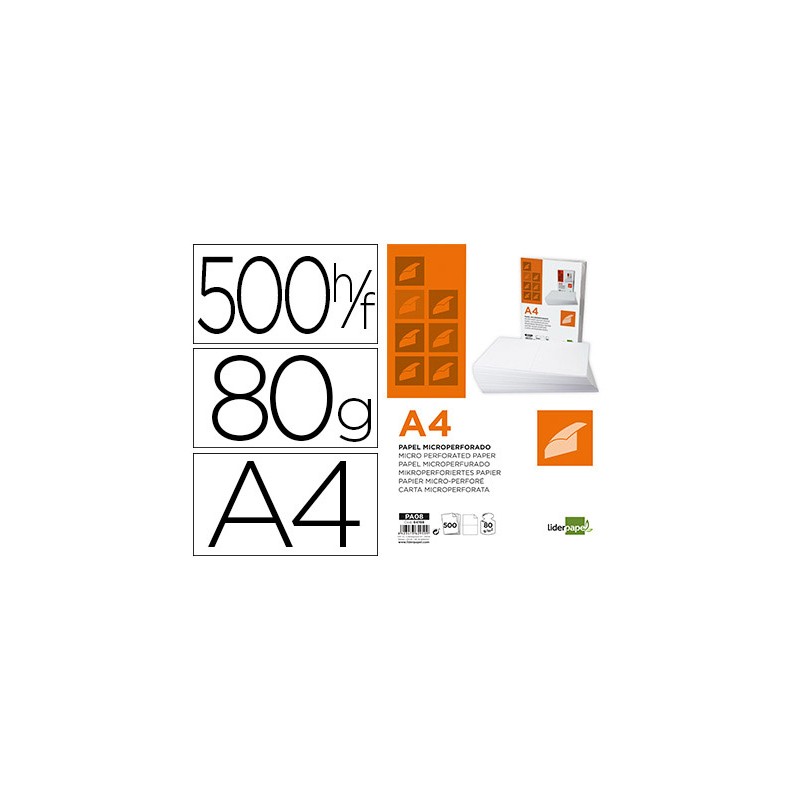Papel liderpapel din a4 80...