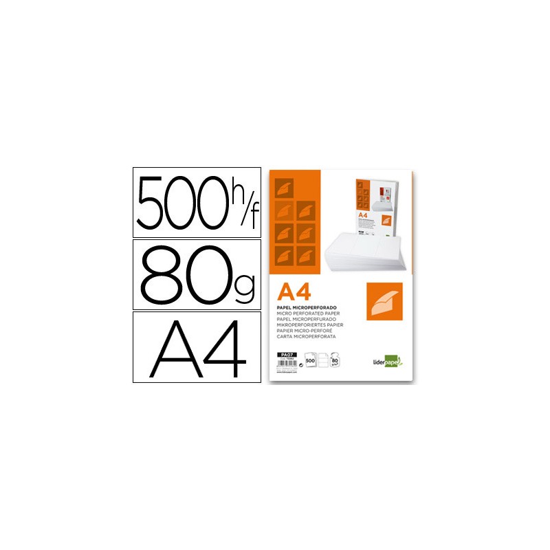 Papel liderpapel din a4 80...
