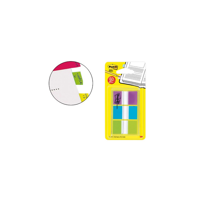 Bandas separadoras post-it...