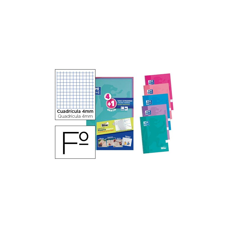 Caderno espiral oxford capa...