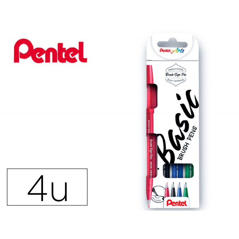 Caneta pincel pentel touch...