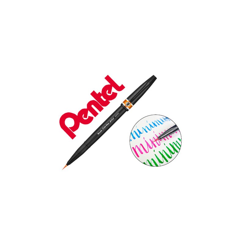Caneta pincel pentel artist...