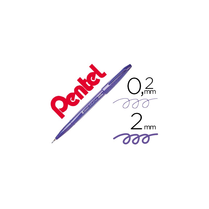Caneta pincel pentel touch...
