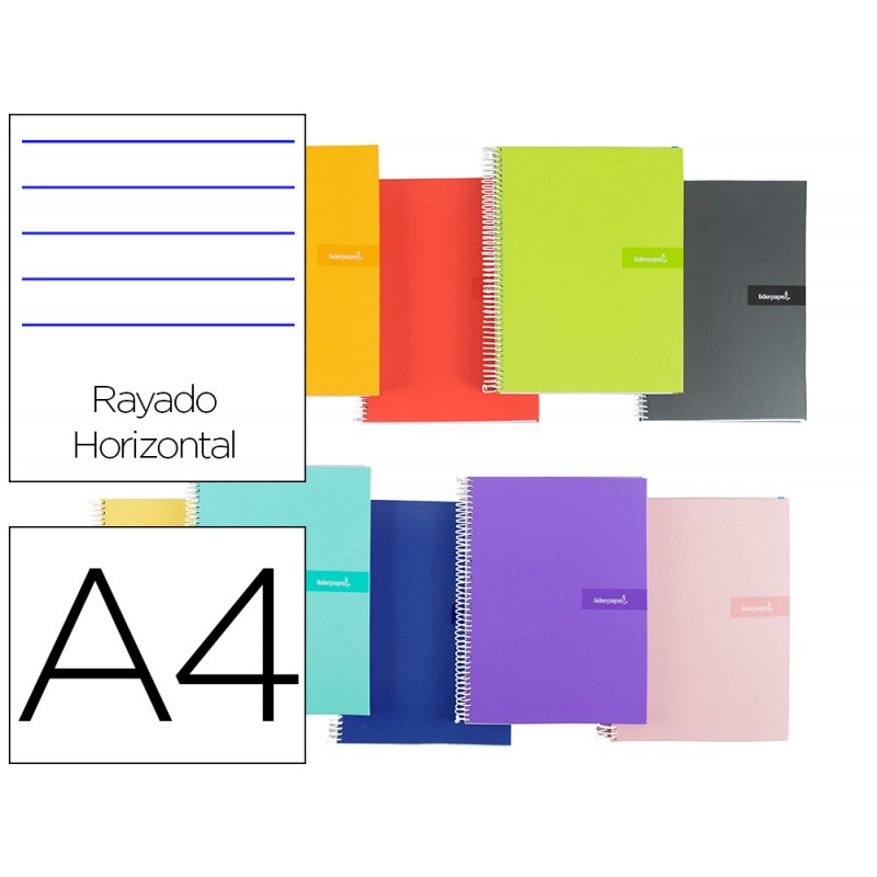 Caderno espiral liderpapel...