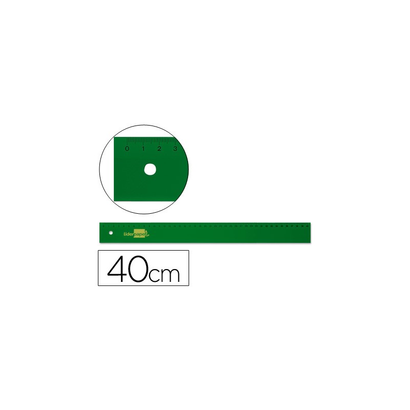 Regua liderpapel 40 cm...