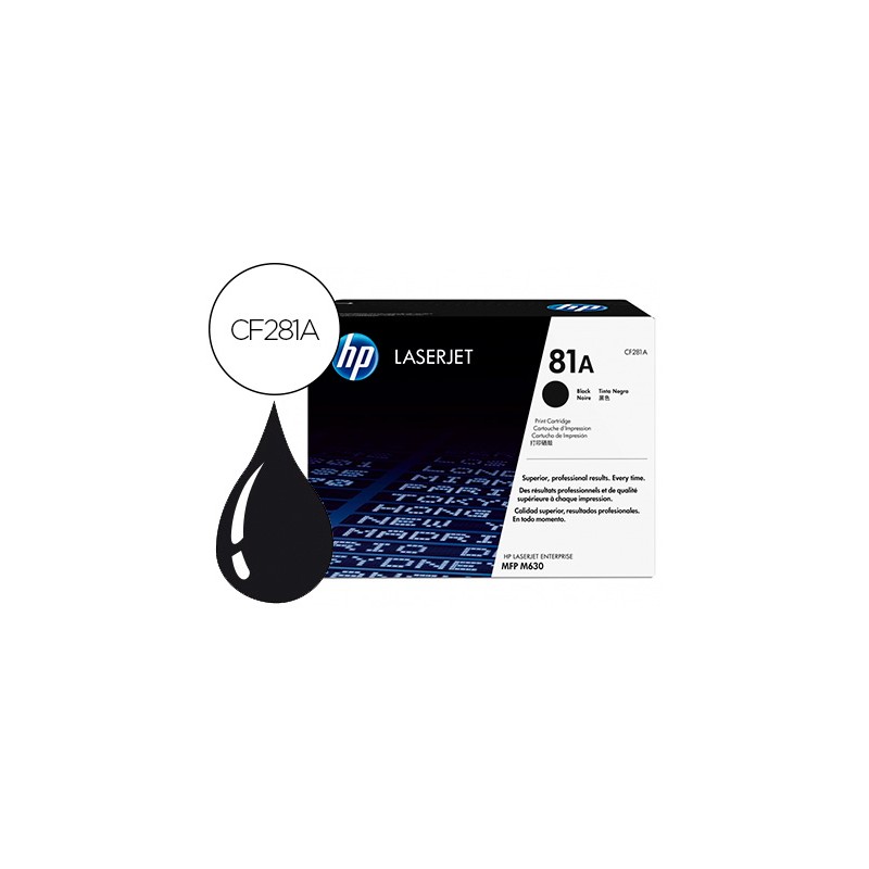 Toner hp laserjet n.81 mfp...
