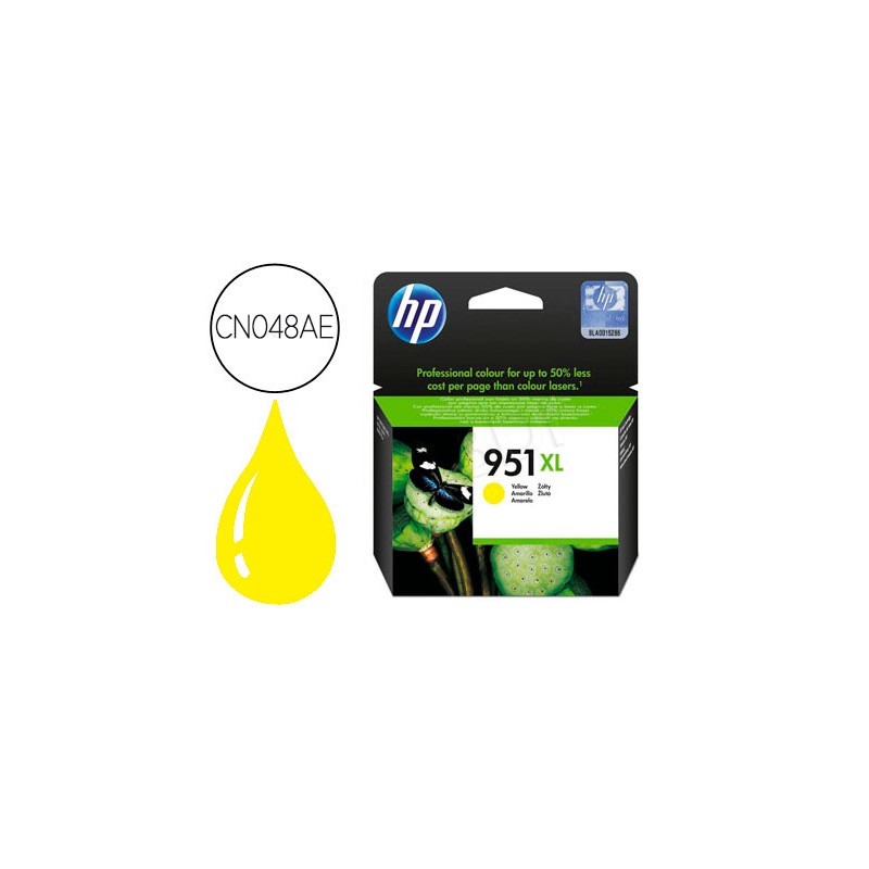 Tinteiro hp 951 xl amarelo...
