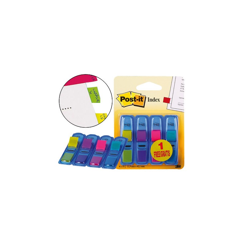 Bandas separadoras post-it...