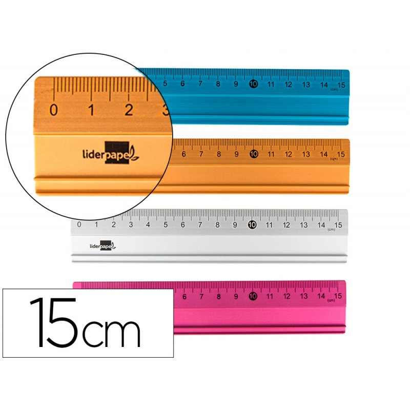 Regua liderpapel 15 cm...