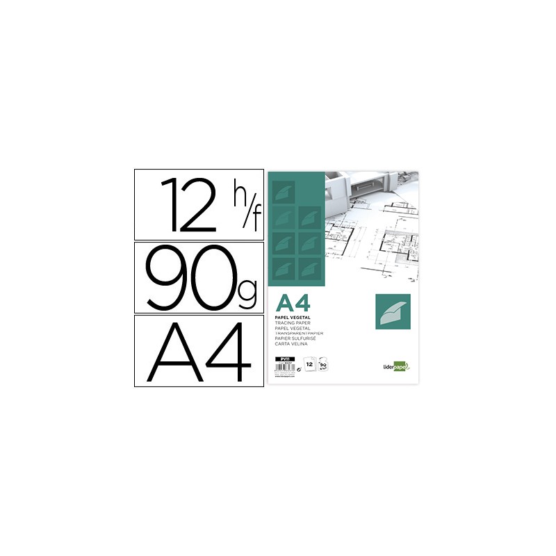 Bloco de papel vegetal...