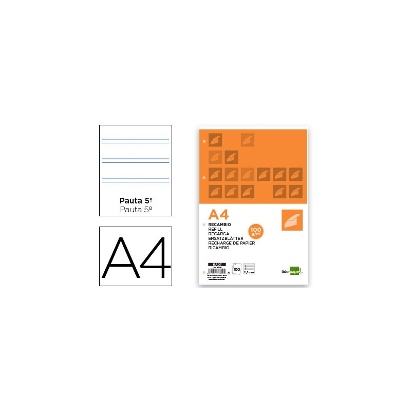 Recarga liderpapel din a4...