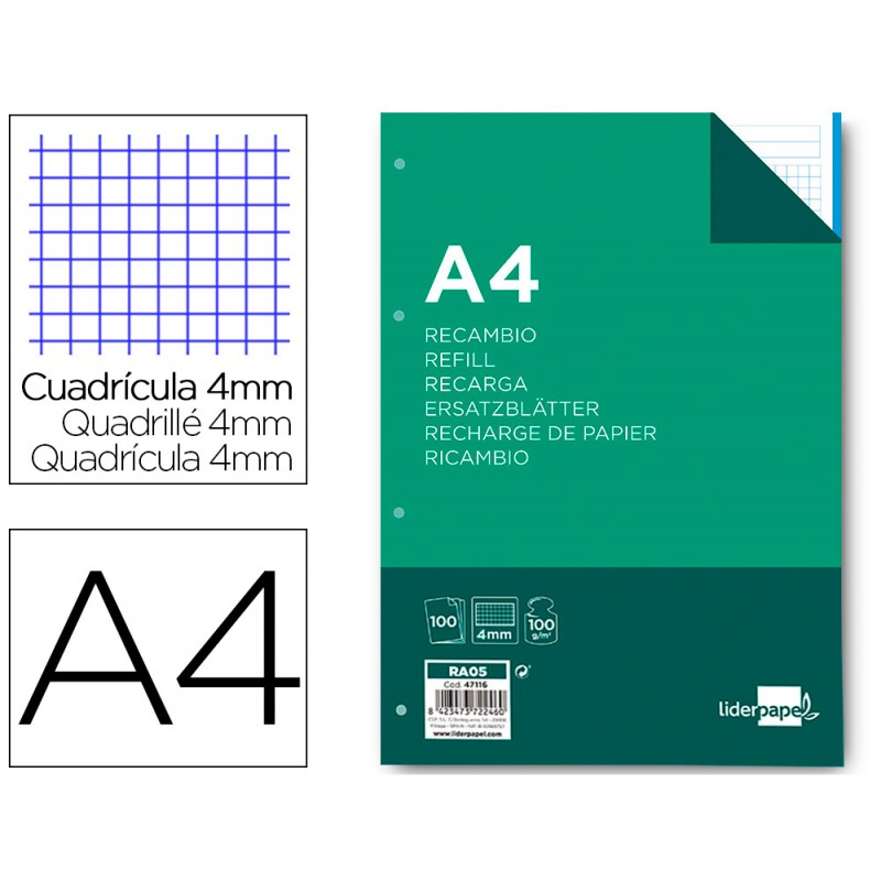 Recarga liderpapel din a4...