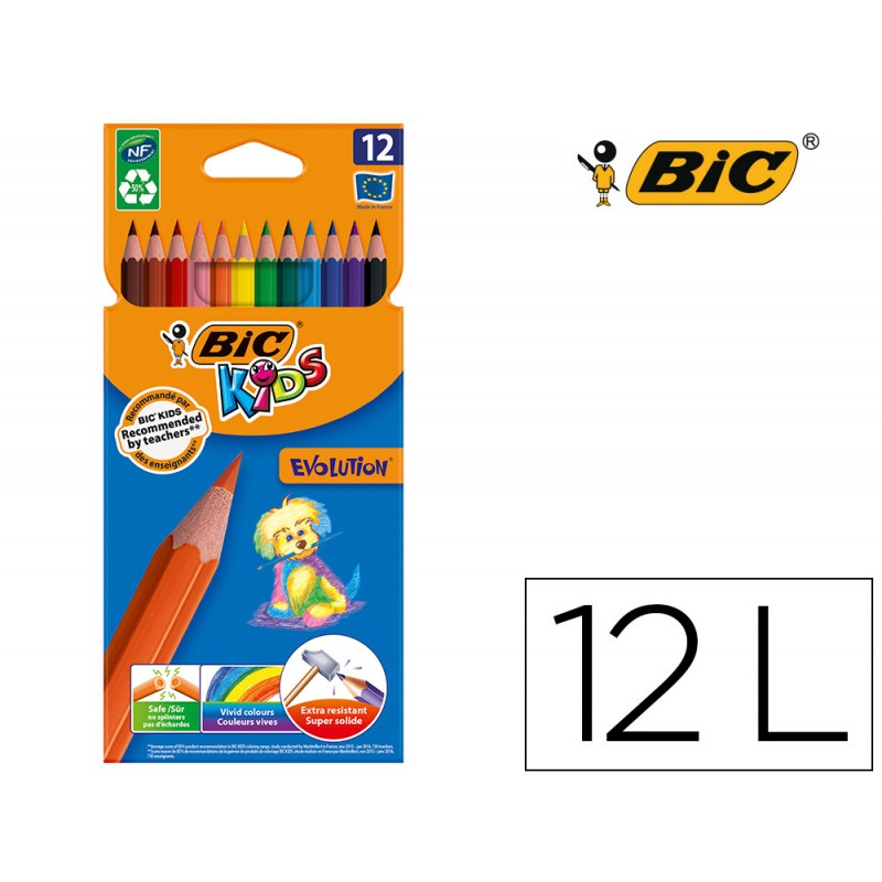 Lápis de cor bic kid...
