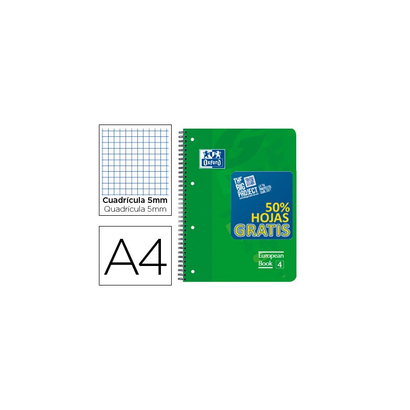 Caderno espiral oxford euro...