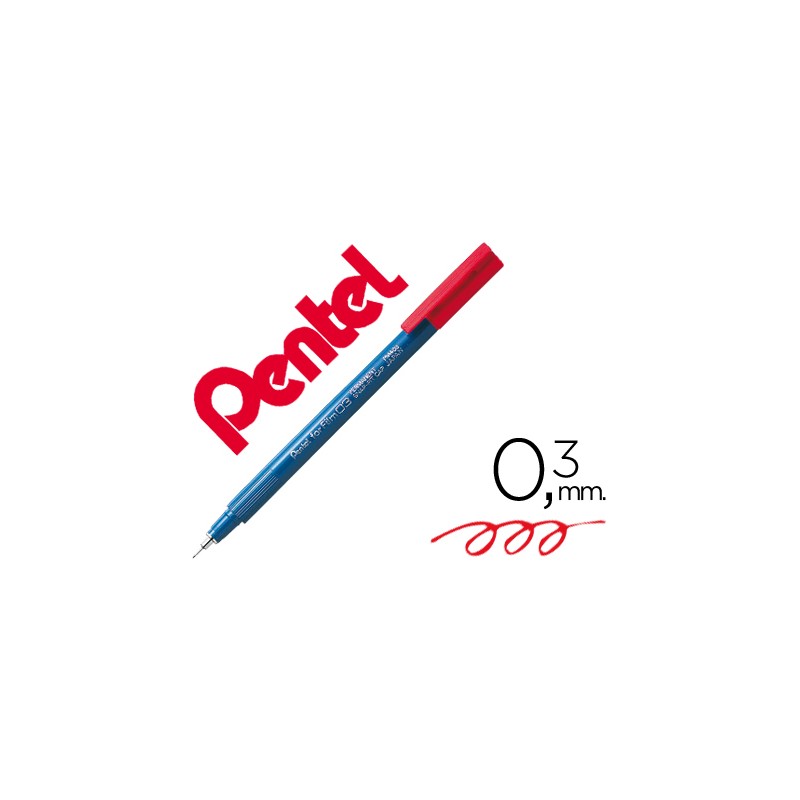 Marcador pentel pm403 vermelho
