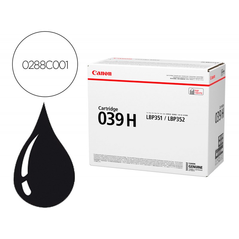 Toner canon 039h isensys...