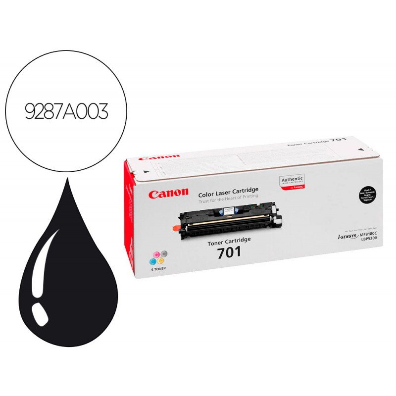 Toner canon 701bk lbp5200...
