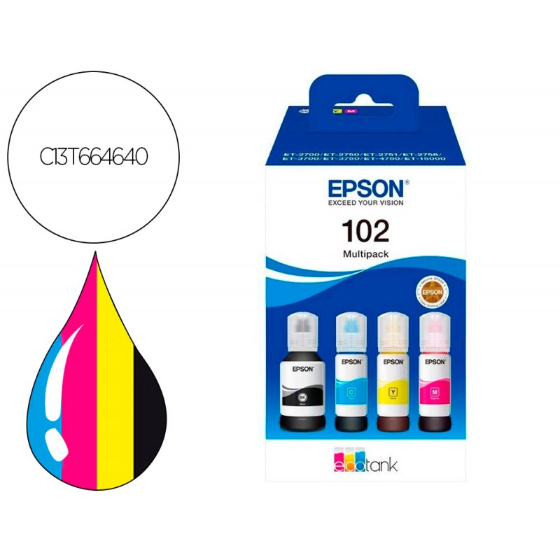 Tinteiro epson /664 4 cores...