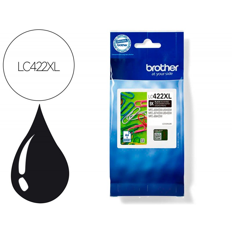 Tinteiro brother lc-422xlbk...