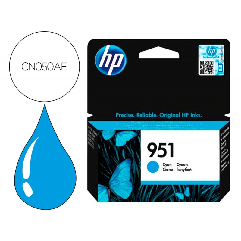 Tinteiro hp injecao cian n...