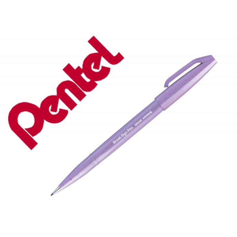 Marcador pentel brush sign...