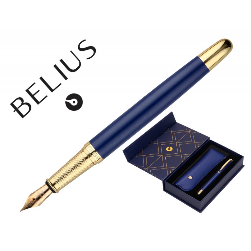 Caneta e estojo belius...