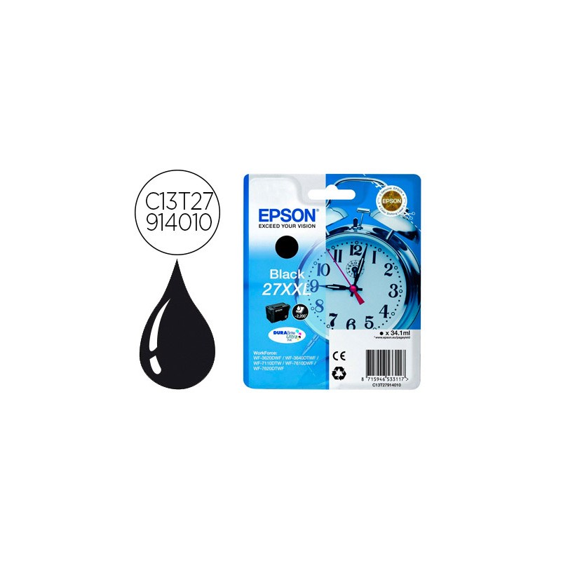 Tinteiro epson t2791 wf3620...