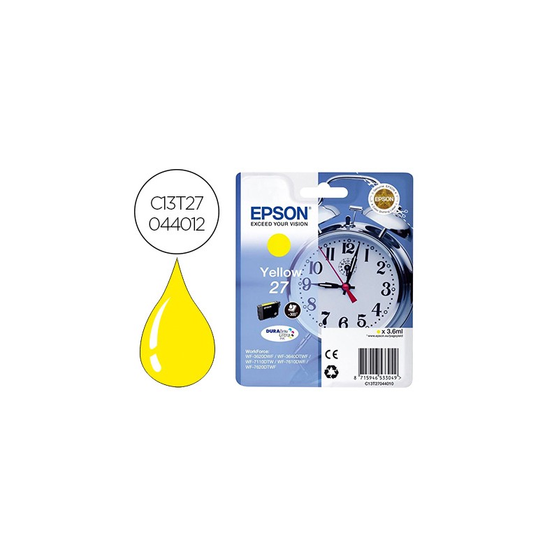 Tinteiro epson 27 wf-3620 /...