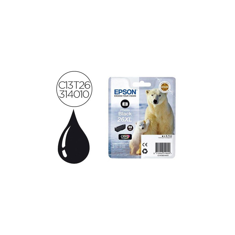 Tinteiro epson 26xl xp-600...